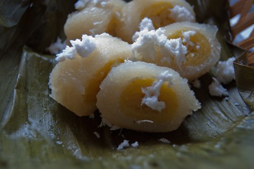 Banane in Kassave Kuchen (Putri Malu)