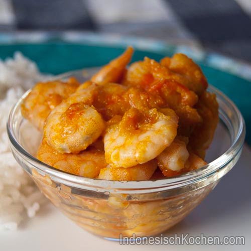 Würzigen Garnelen (Udang Bumbu Bakar)