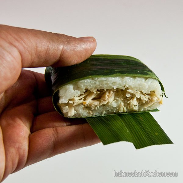 Lemper Ayam Rezept indonesisch kochen