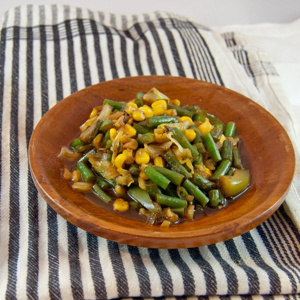 indonesisch kochen - Wokgemüse Prinzessbohnen