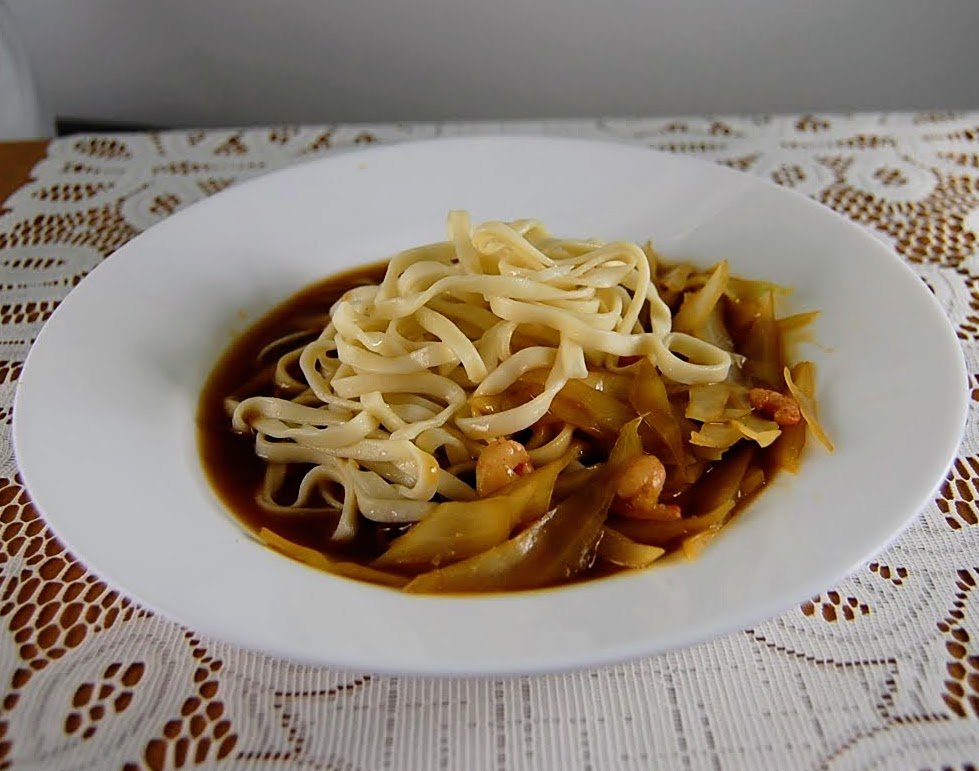 Rezept Eiernudeln mit Dicker Garnelen Sauce