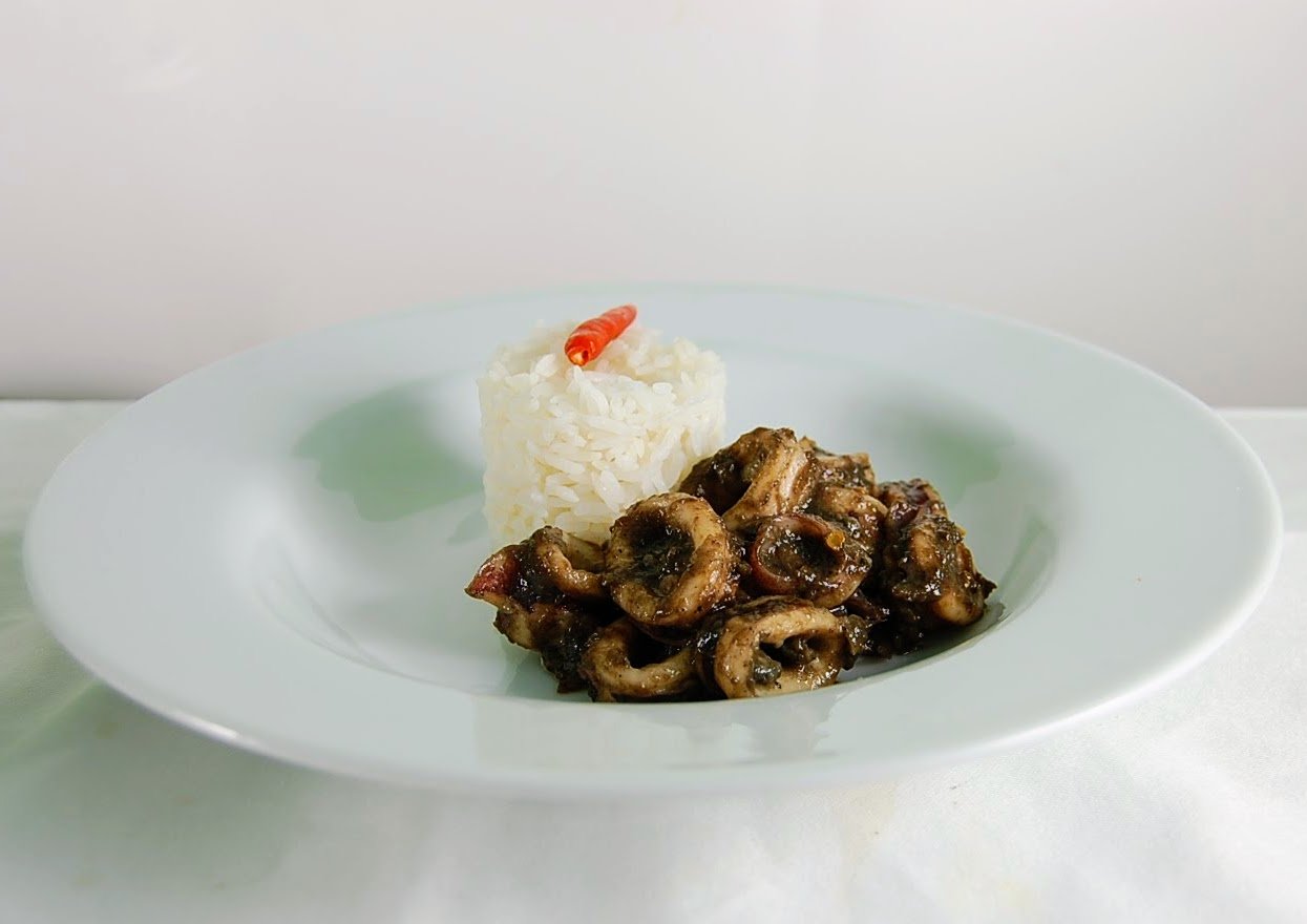 Tintenfisch Gebraten mit Austernsoße