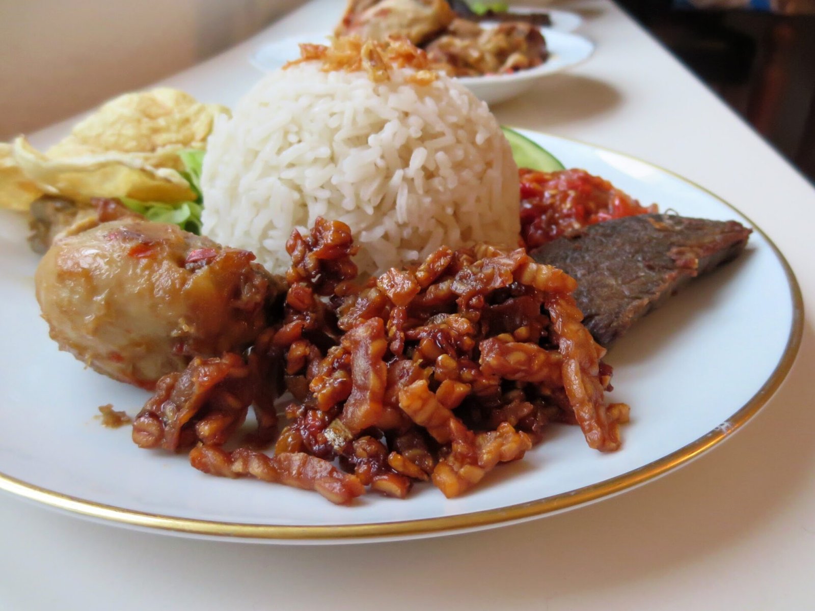 Beilage Nasi Uduk: Kering Tempeh