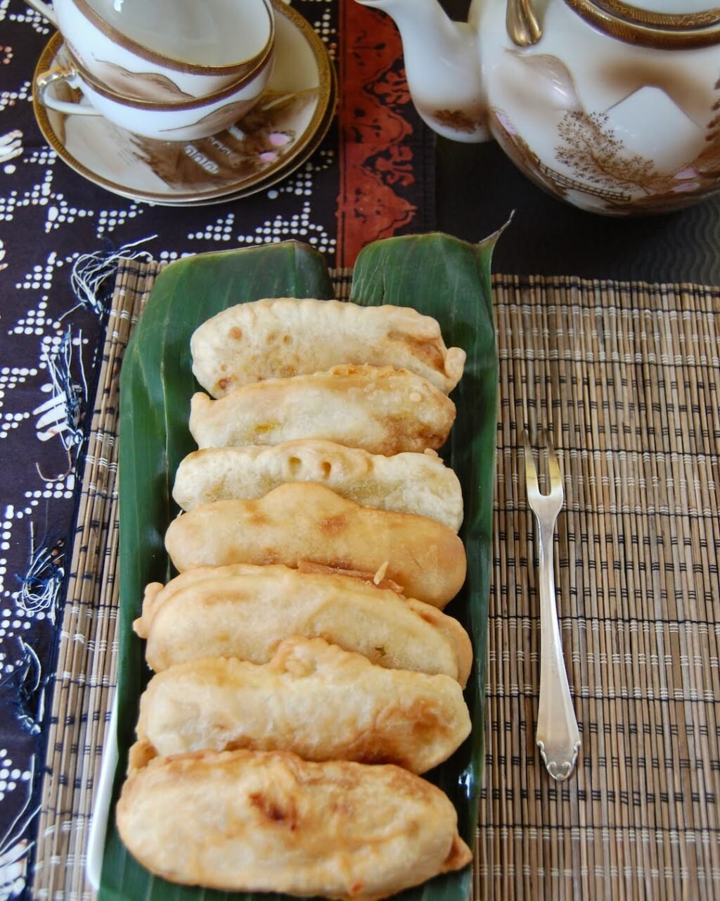 Gebackene Bananen zum Kaffe