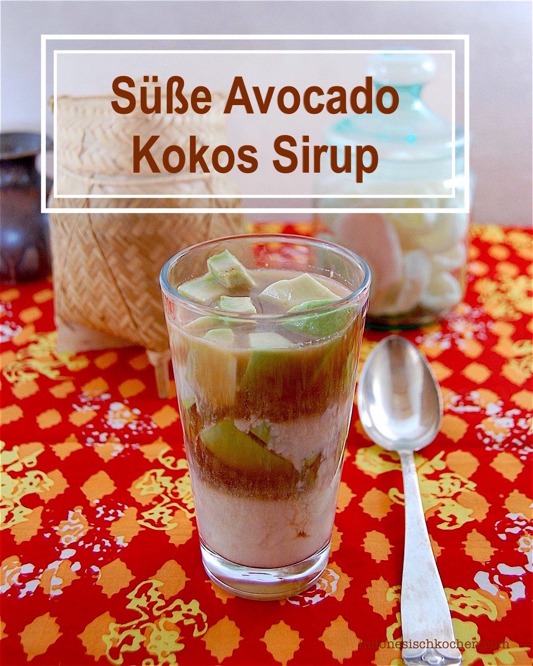 Süße Avocado Kokos Sirup