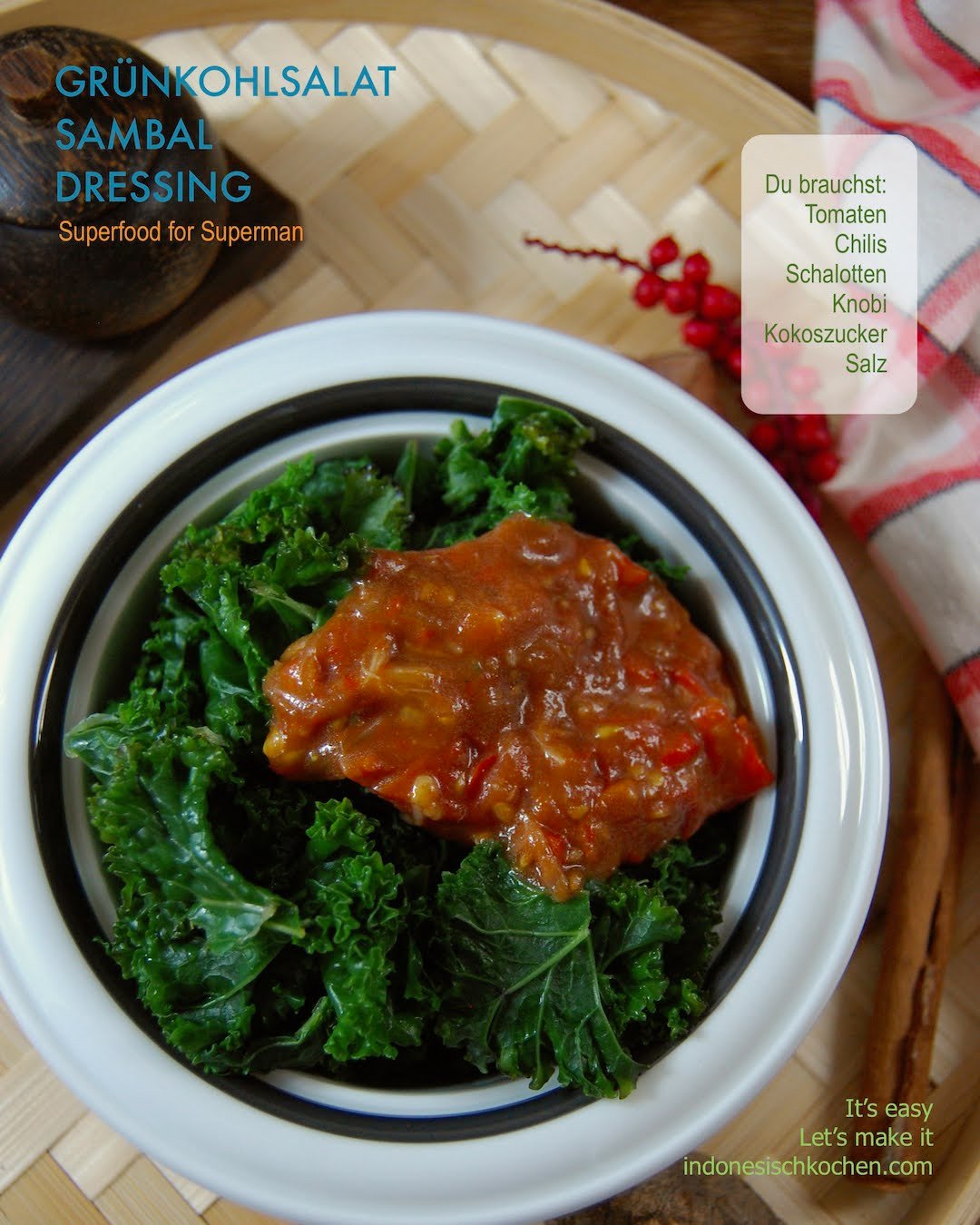 Sambal-Dressing für Grünkohlsalat