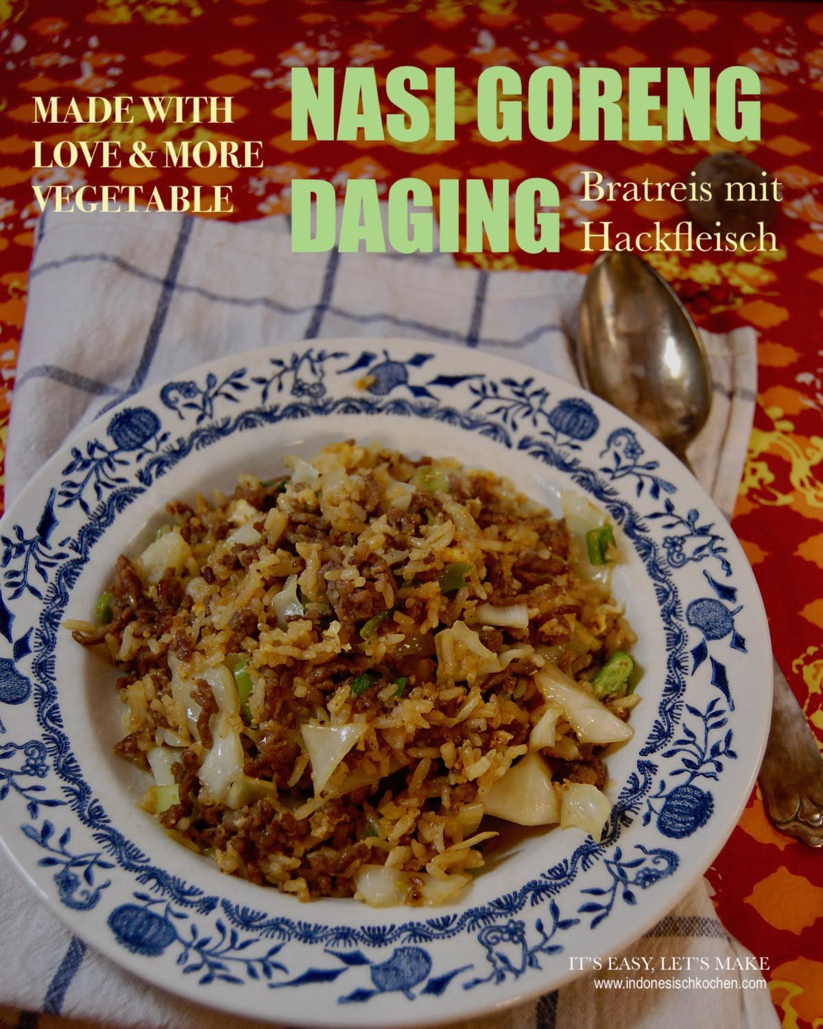 Nasi Goreng Daging (Bratreis mit Hackfleisch)