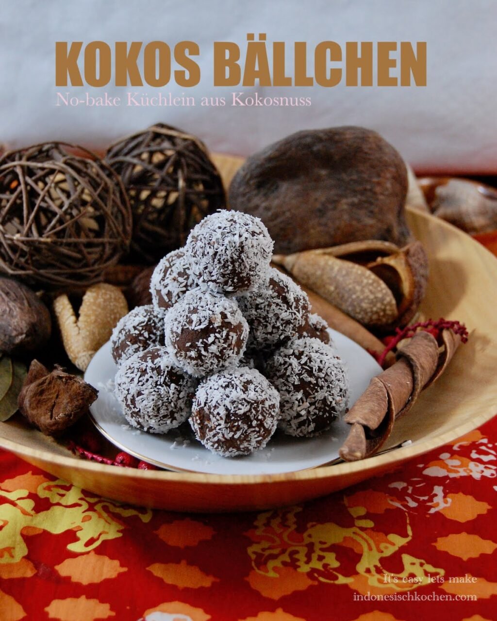 No-Bake Kokosbällchen Snacks
