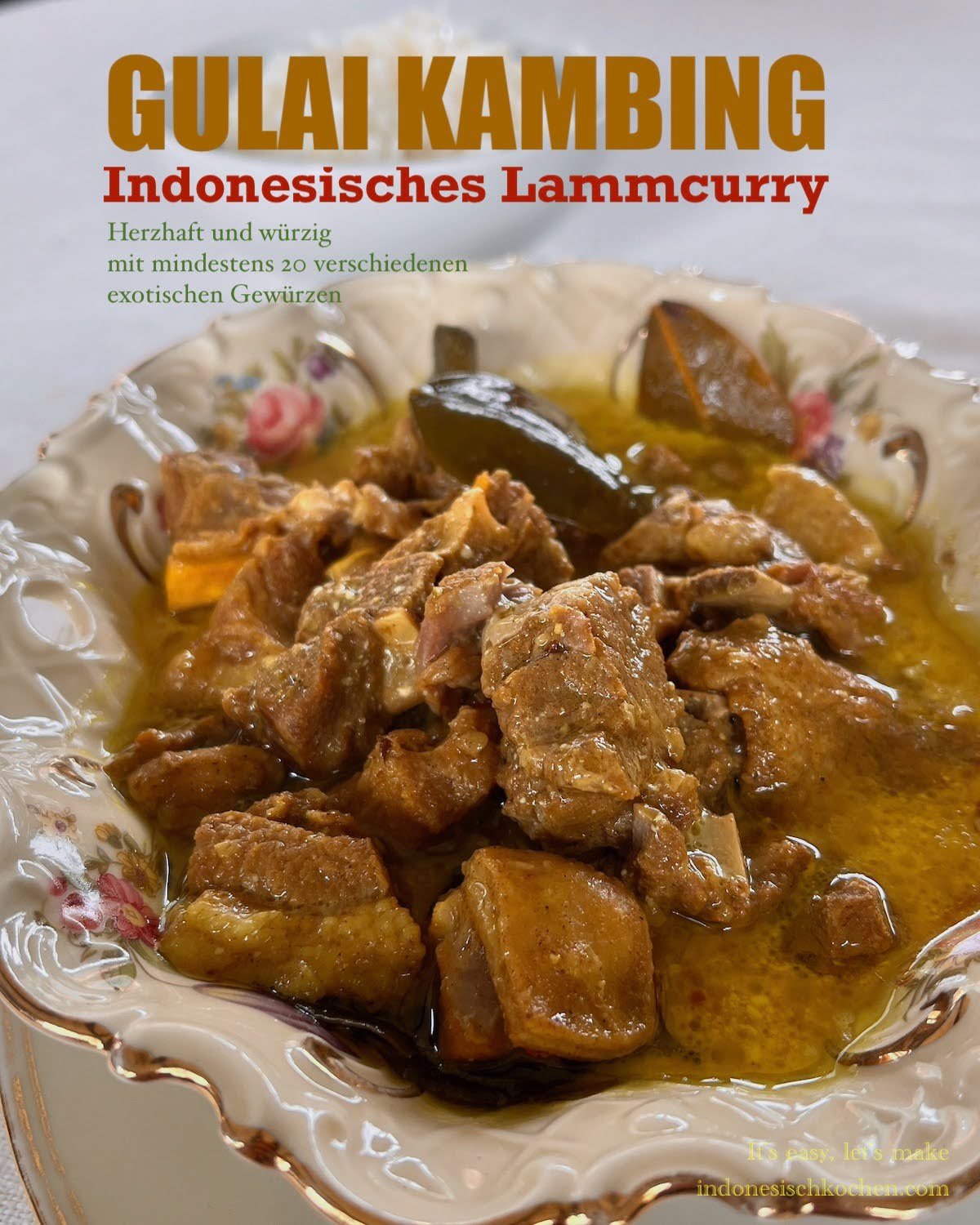Gulai Kambing, Lamm Curry-Eintopf Streetfood aus Bali - Image 1